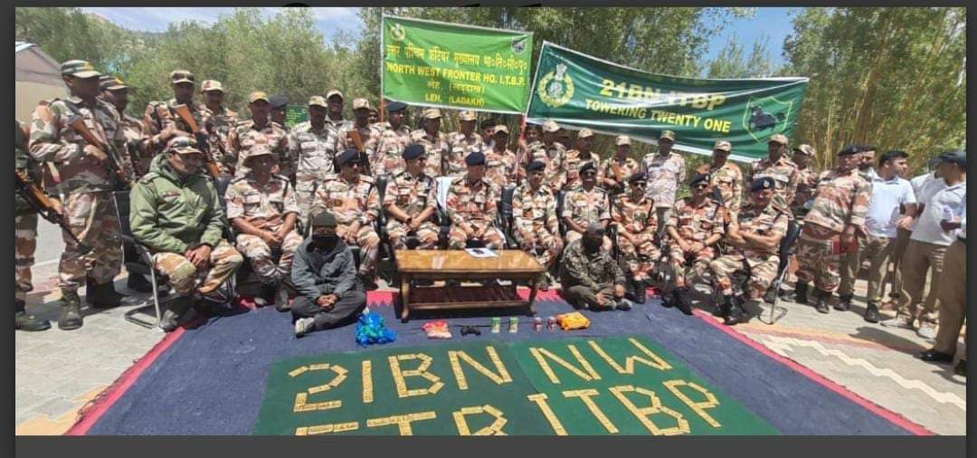 '108kg Gold recovered 2 persons arrested by ITBP in Eastern Ladakh'