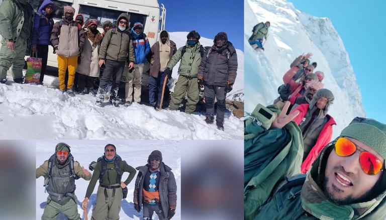 'Ladakh police Rescue seven laboures Trapped under Heavy snowfall in shinku '